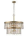 Aurelie - 9 Light Round Pendant - Brass