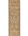 Natural Fiber - 2.6' x 8' Accona Rug - Natural/Sage