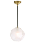 Geodesic - 1 Light Mini Pendant - White