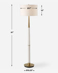 Faro - White Marble Floor Lamp