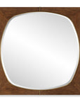 Garonne - Square Walnut Mirror