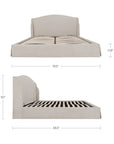 Weston - King Storage Bed - Cream