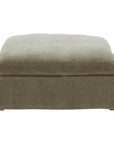 Clay - Ottoman Performance Fabric - Light Brown