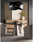 Modern - Slate Dining Table - Black
