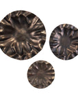Peonia - Outdoor Wall Art (Set of 3) - Bronze