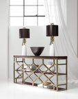 Melange - Giles Console Table - Dark Brown