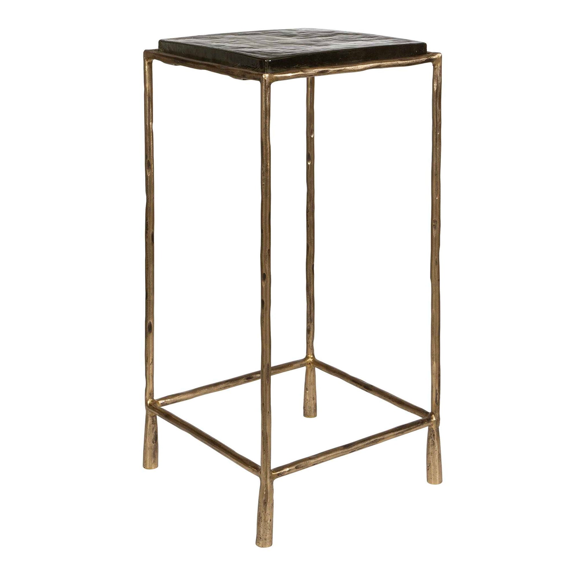 Ovard - Antiqued Accent Table - Bronze