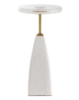 Sora - Glass Drink Table - White