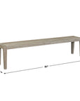 Kirkham - Wooden Outdoor Bench - Gray