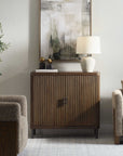 Pinstripe - 2 Door Cabinet - Dark Brown
