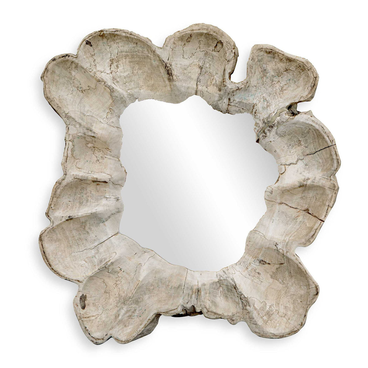 Ariadne - Round Mirror - Woodtone