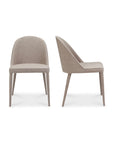 Burton - Fabric Dining Chair (Set of 2) - Light Gray