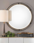 Carrizo - Round Mirror - Bronze