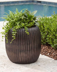 Vector Ridge - Indoor-Outdoor Planter - Bronze