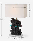 Basalt - Black Stone Table Lamp