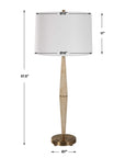 Palu - Travertine Table Lamp - Beige