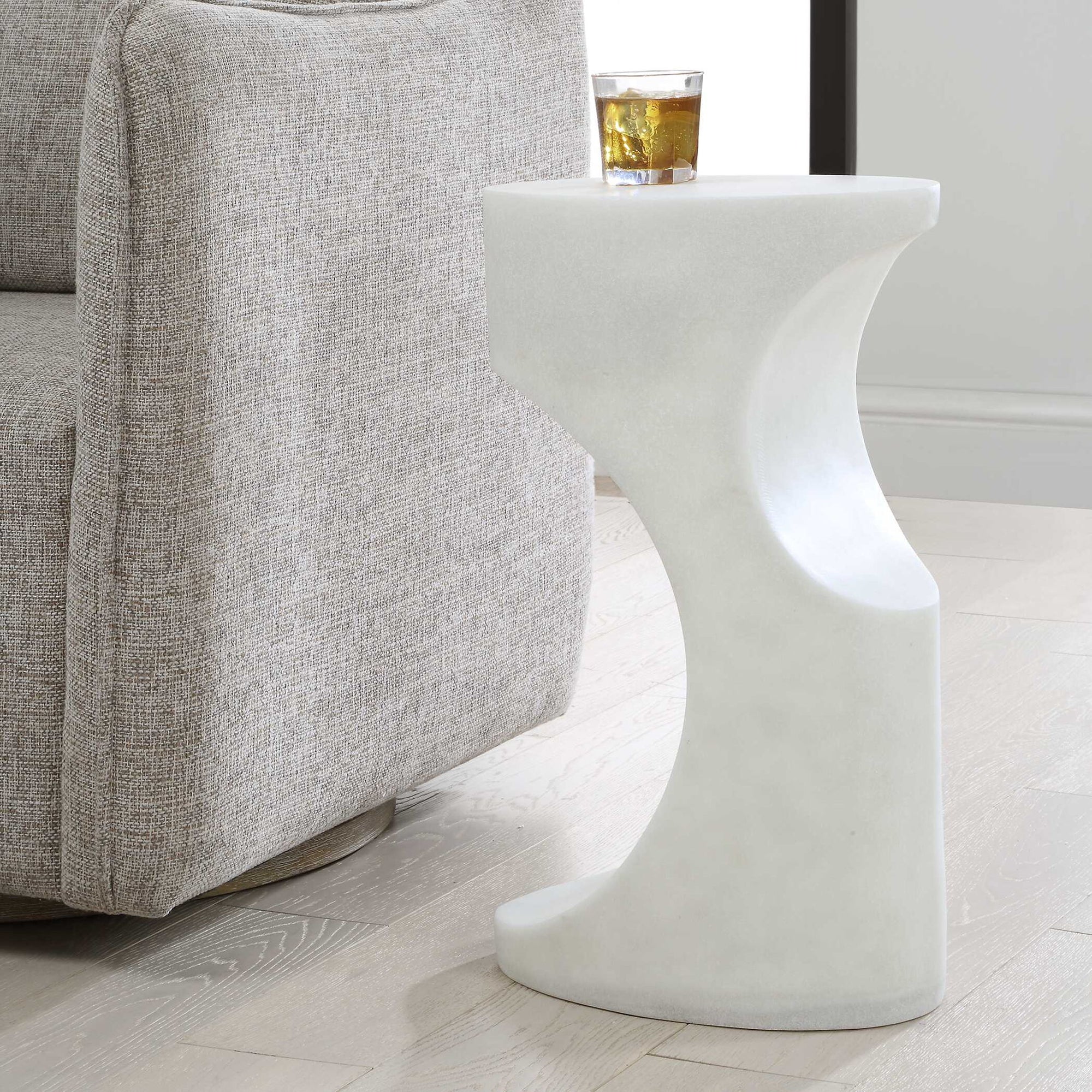 Stevie - Indoor-Outdoor Accent Table - White