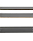 Stacked Up - Glass Console Table - Gray