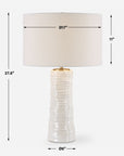 Pavlova Glossy - White Table Lamp