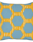 Indoor/Outdoor - Gaines Pillow - Yellow With Blue