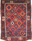 Antique Rare Eastern Kurdish Anatolian Yuruk Rug. A piece of genuine woven carpet art sold by Santa Barbara Design Center, Rugs and More.