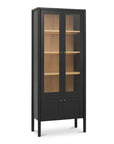 Hannah - Tall Display Cabinet - Black