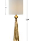 Paravani - Metallic Lamp - Gold