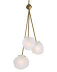 Geodesic - 3 Light Pendant - White