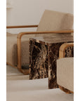 Rosa - Accent Table - Rosso Levanto Marble