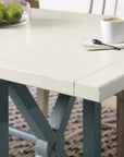 Serenity - Piers Friendship Table With 2-12" Leaves - White