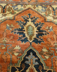 33456 Antique Serapi Heriz
