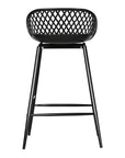 Piazza - Outdoor Counter Counter Stool (Set of 2) - Black