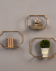 Lindee - Wall Shelves (Set of 3) - Gold