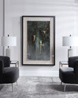 Rustic Patina Grande - Abstract Art - Dark Gray