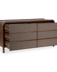 Rye - 6 Drawer Dresser - Warm Brown