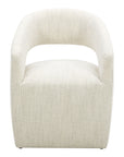 Barrow - Rolling Dining Chair - White Mist