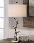 Javor - Tree Branch Table Lamp - Gold
