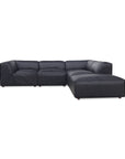 Form - Dream Modular Sectional Vantage Leather - Black