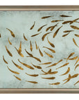 Melange - Koi Rectangle Cocktail Table - Gold