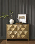 Modern - Origami Hall Chest - Gold
