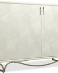 Melange - White Lotus Hall Chest - White