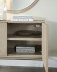 Cascade - Credenza With Metal Legs - Light Brown