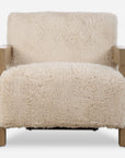 Jackson - Sheepskin Accent Chair - Light Brown