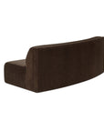 Naomi - Concave Sofa - Dark Brown