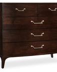 Bella Donna - 48.75" Five-Drawer Chest - Dark Brown