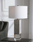 Cordata - Modern Lodge Table Lamp - Pearl Silver