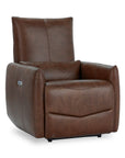 Thaya - Leather Power Recliner - Antique Brown