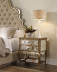 Sanctuary - Mirrored Leg Nightstand - Bling