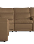 MS - Simone Six-Piece Power Reclining Sectional - Dark Brown