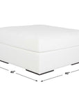 Refuge - Arctic White Sofa Ottoman